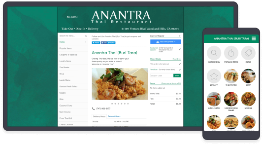 Mobile Optimized Online Ordering for Restaurants