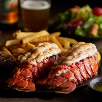 Twin Cold-Water Atlantic Lobster Tails Entree