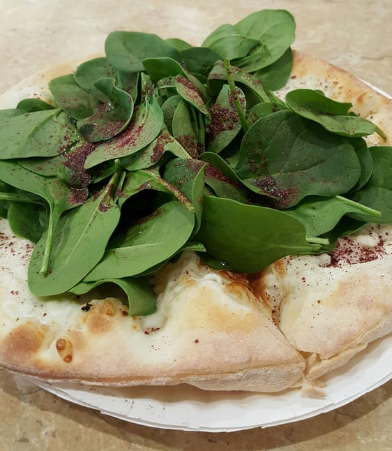 Spinach and Cheese Flat Bread