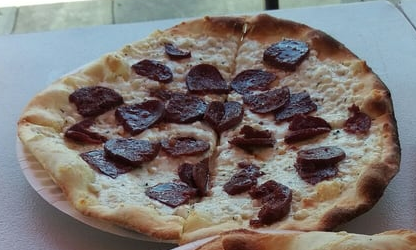 Sujuk and Cheese Flat Bread