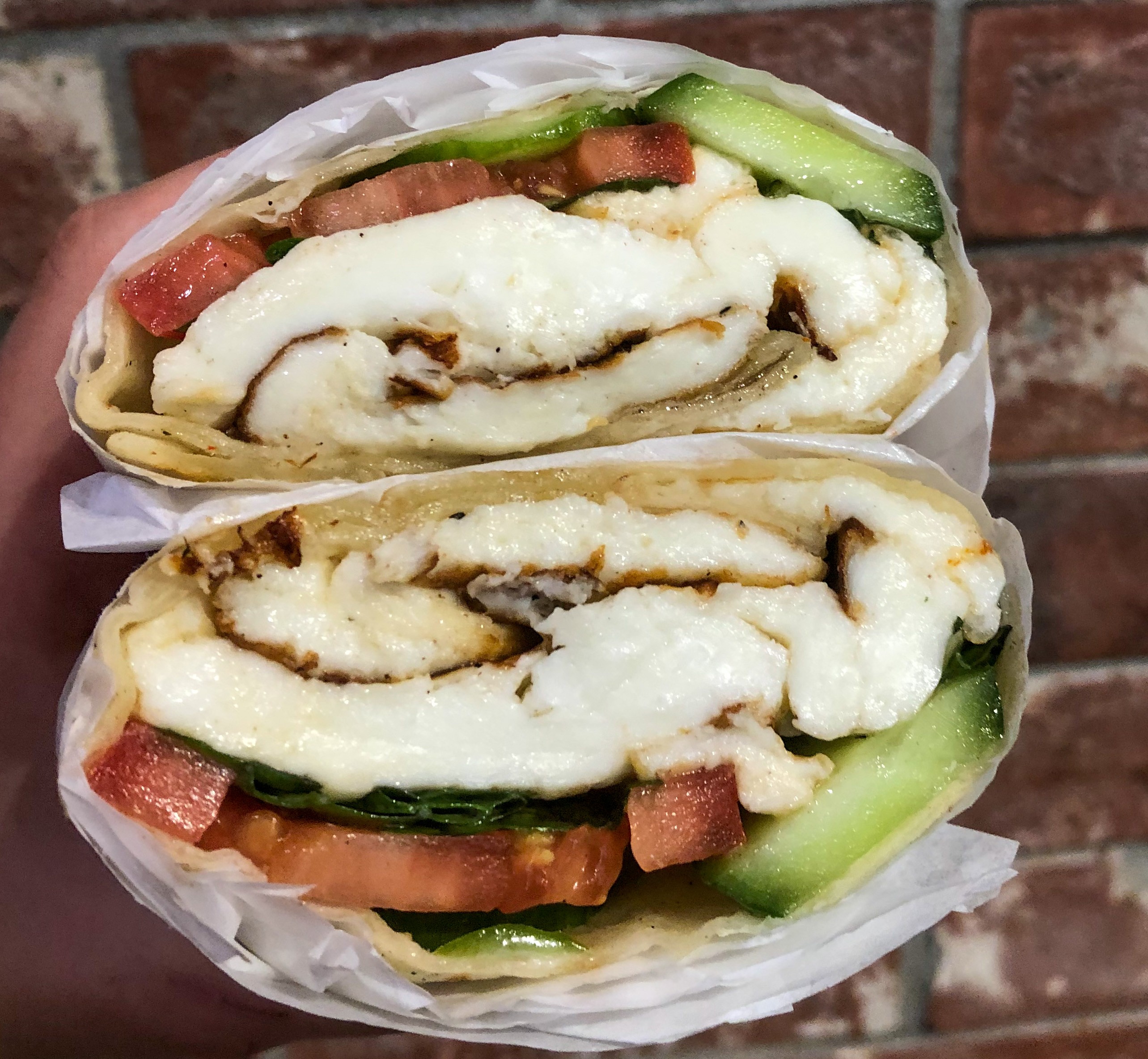 Grilled Halloumi Wrap