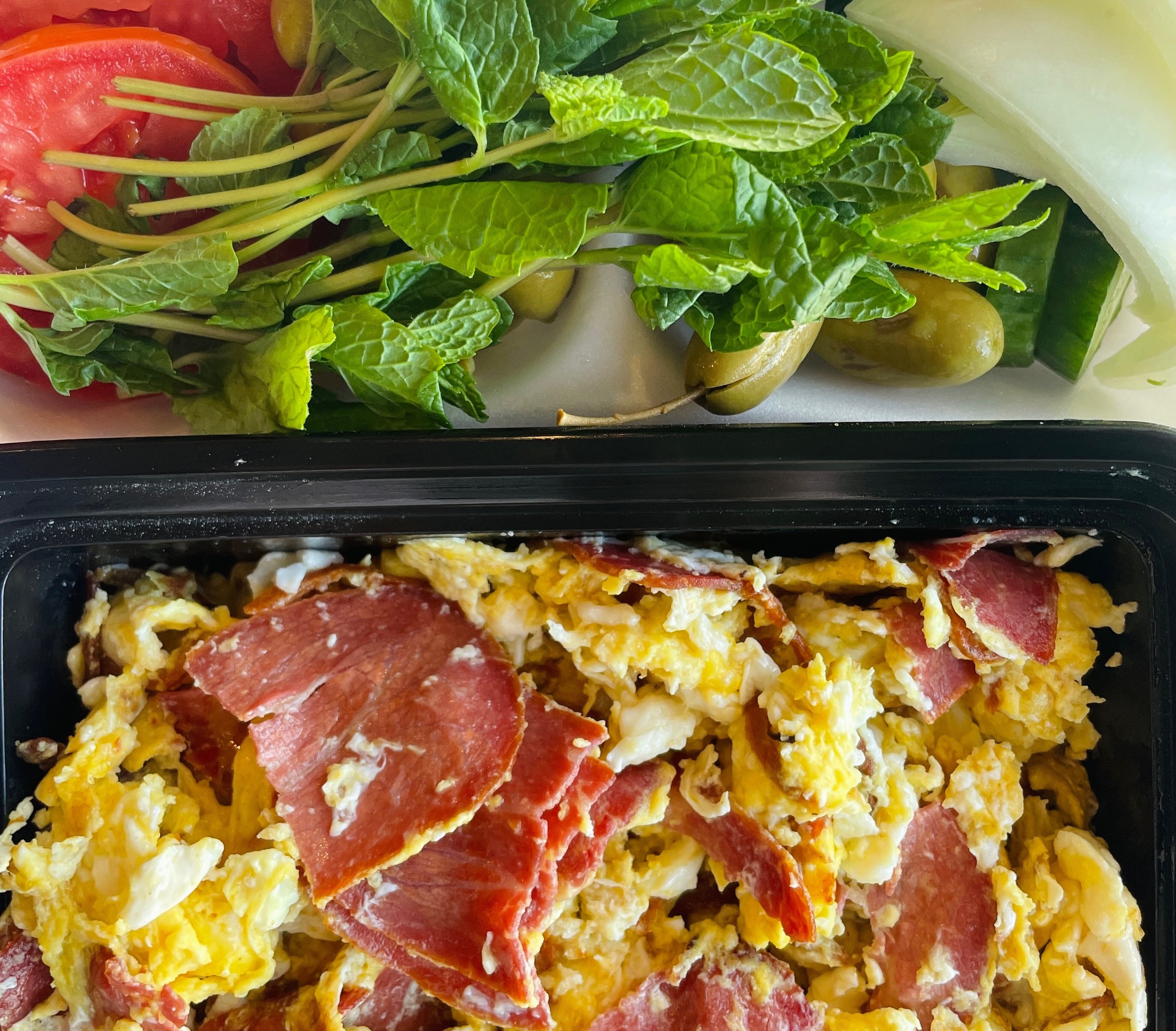 Basturma and Egg Plate
