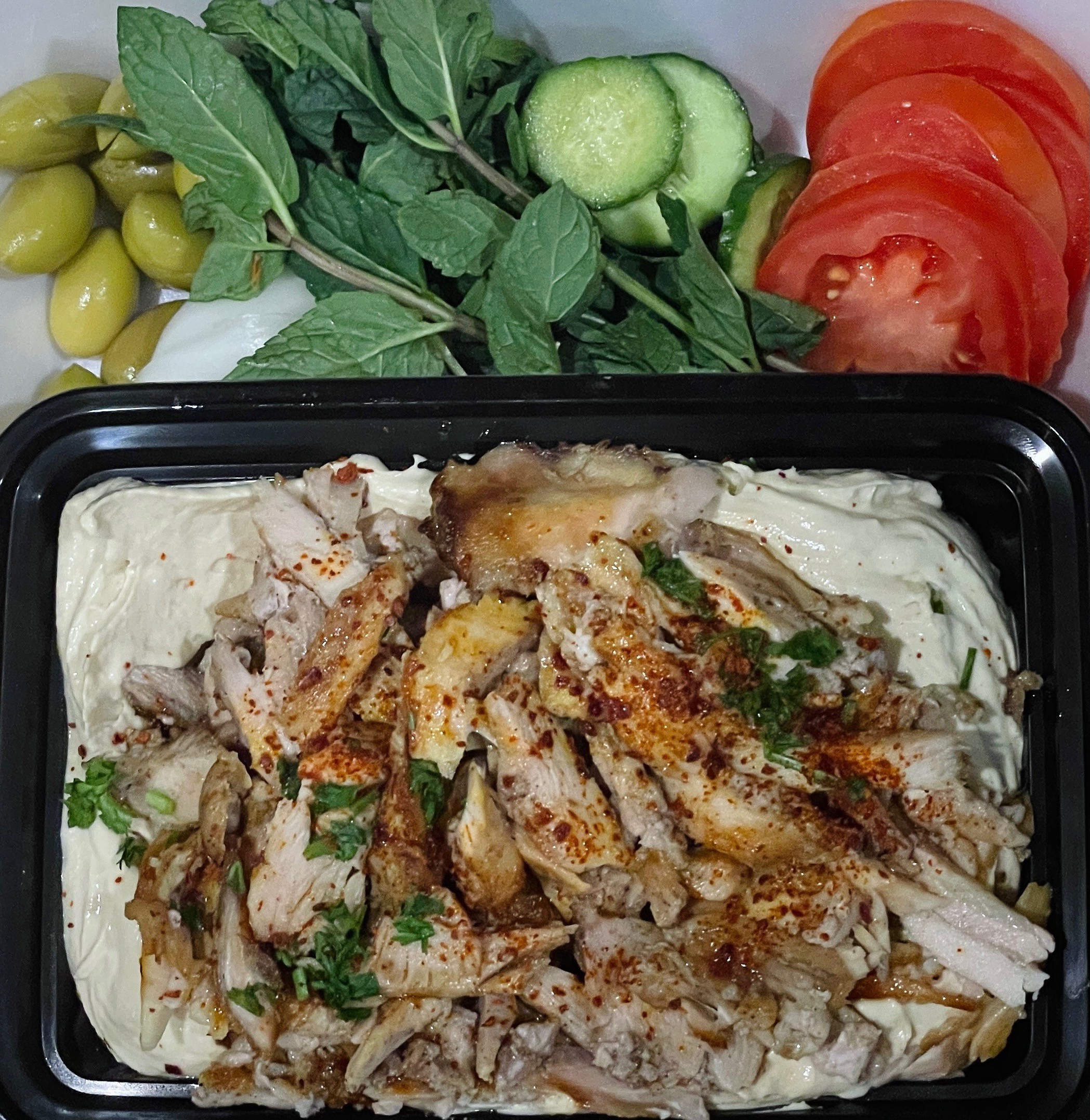Hummus with Shawarma