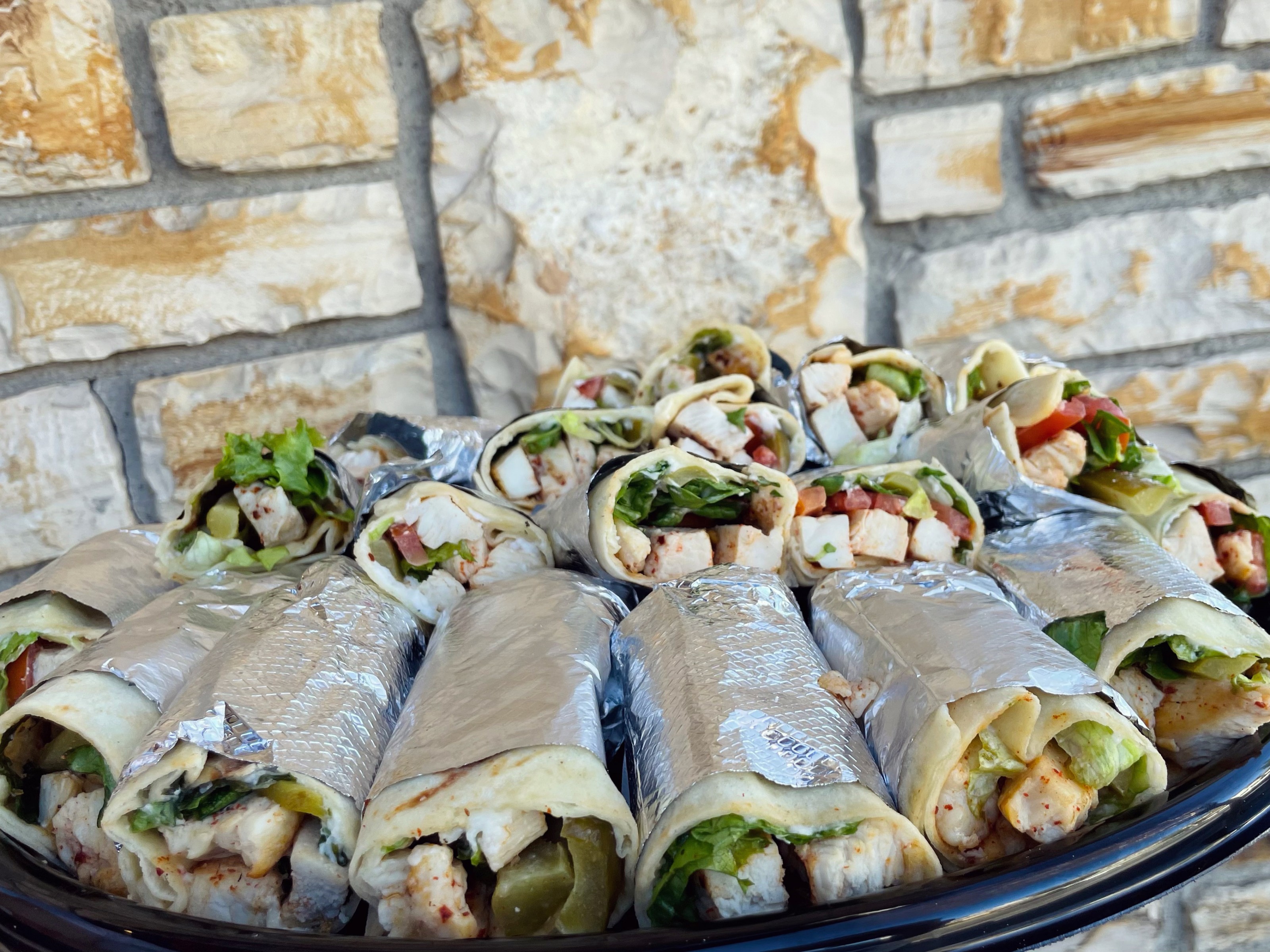 Mini Garlic Chicken Wrap