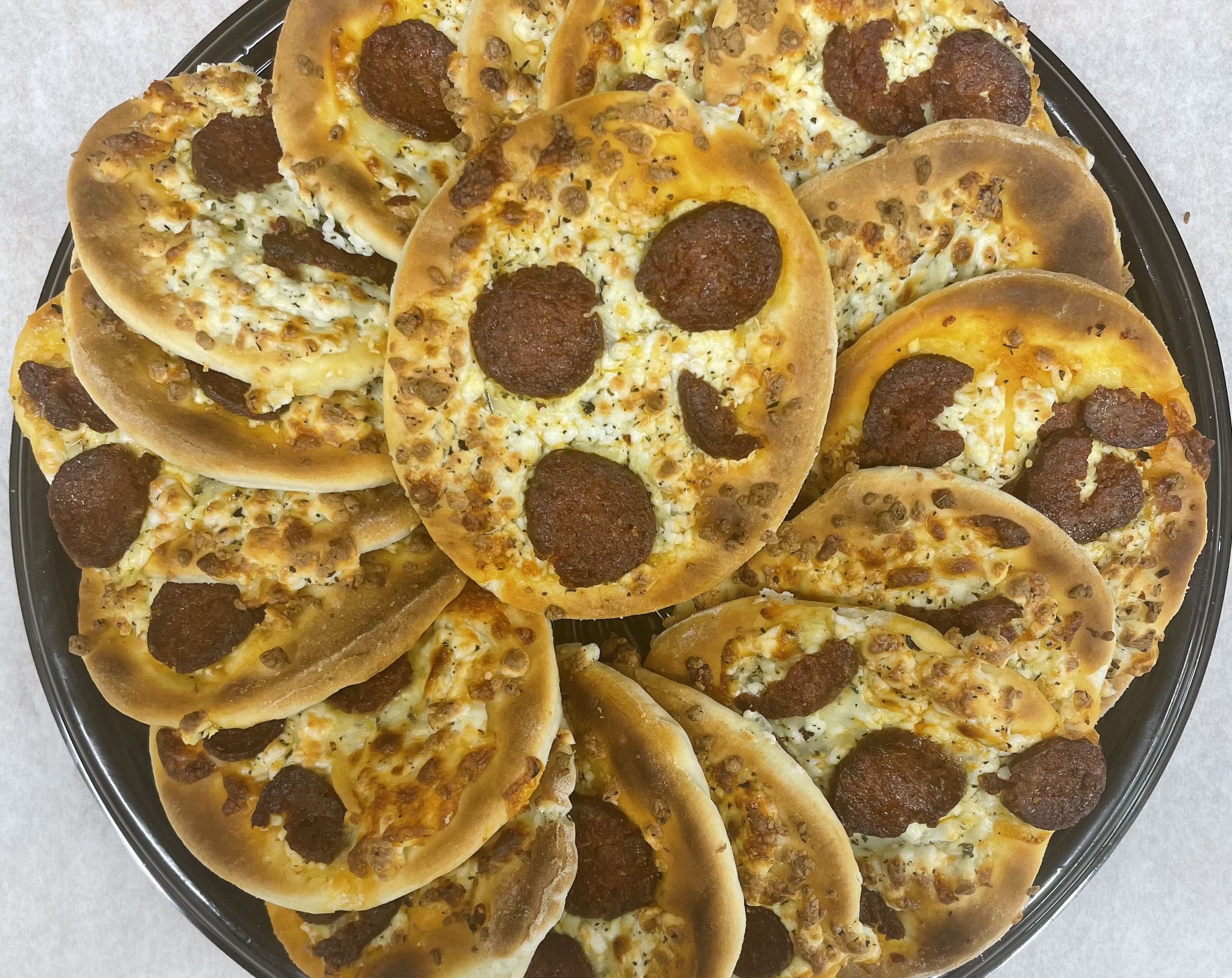 Sujuk and Cheese Mini Flat Bread